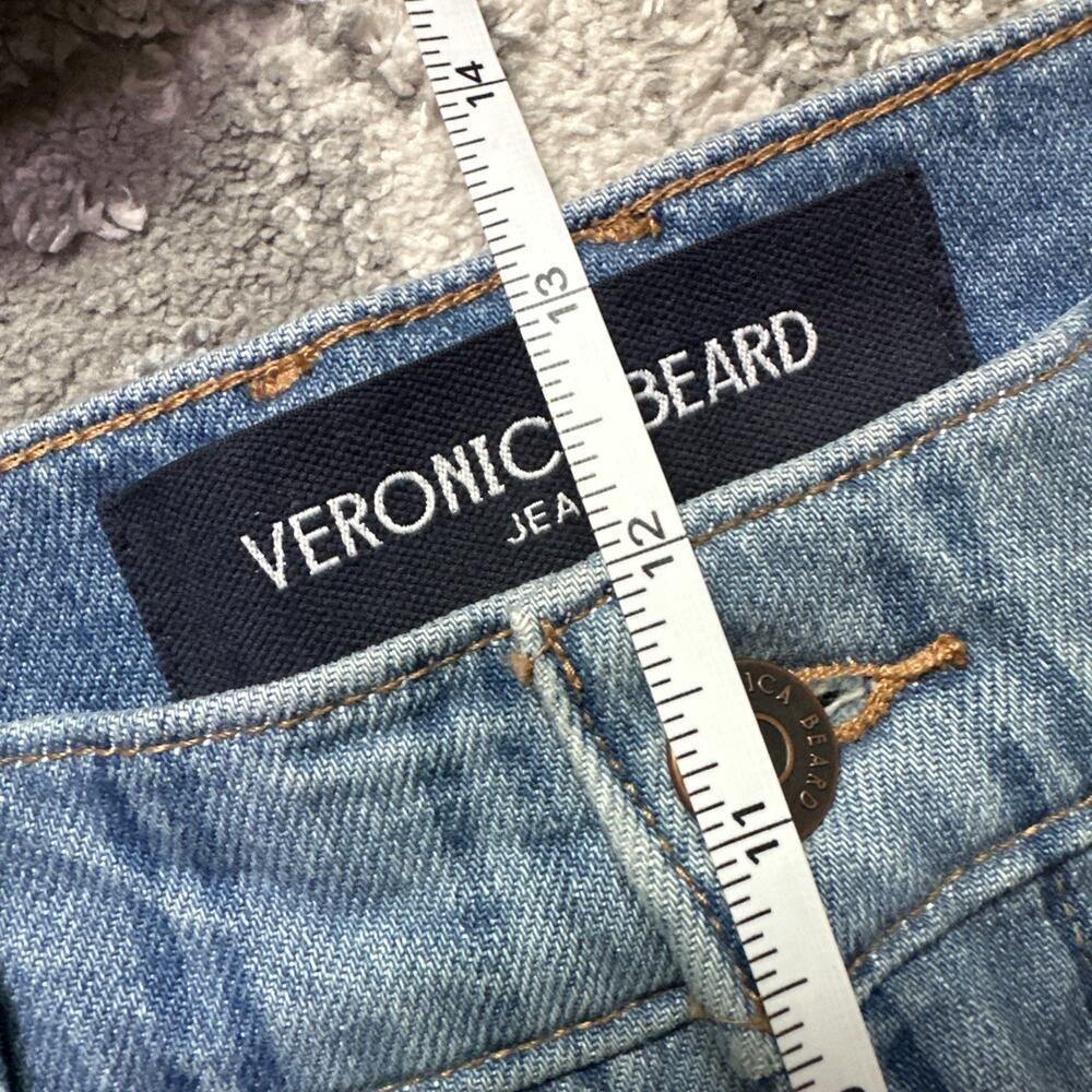 NWT Veronica Beard Blue Striped Flare Jeans - Picture 5 of 12